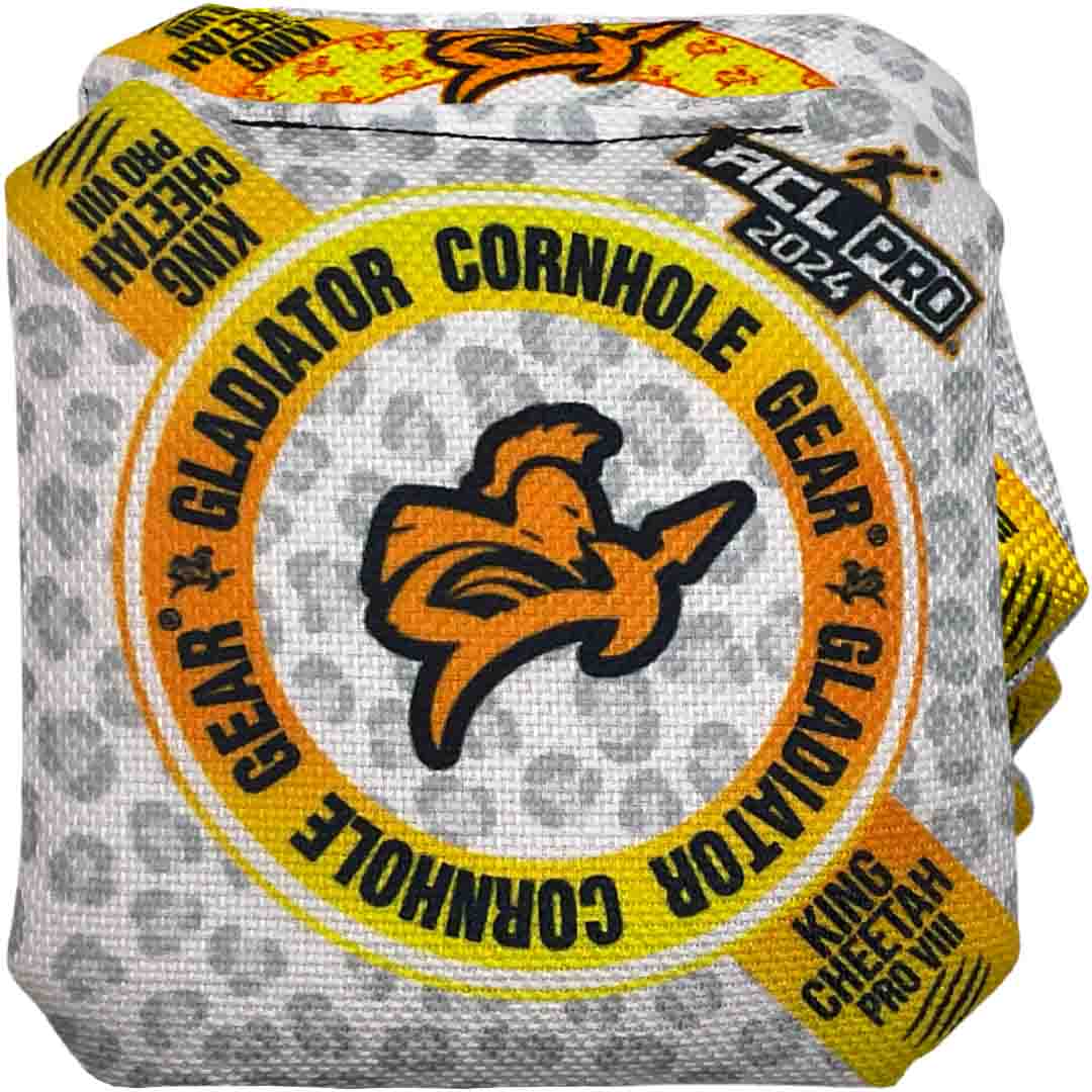 King Cheetah Pro VIII Cornhole Bags ACL PRO 2024 4 Bags / Blaze Orange / N/A (4 Bags Selected)