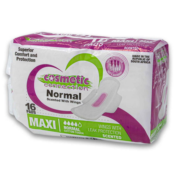 Maxi Thick Sanitary Pads Wings Normal Flow 20 Pack – Cosmetic Connection