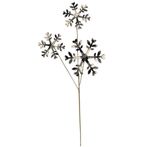 16 Wooden Snowflake Pick [83079CM] 