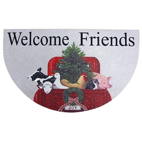 Winter Gatherings Welcome Mat – Primitive Renditions