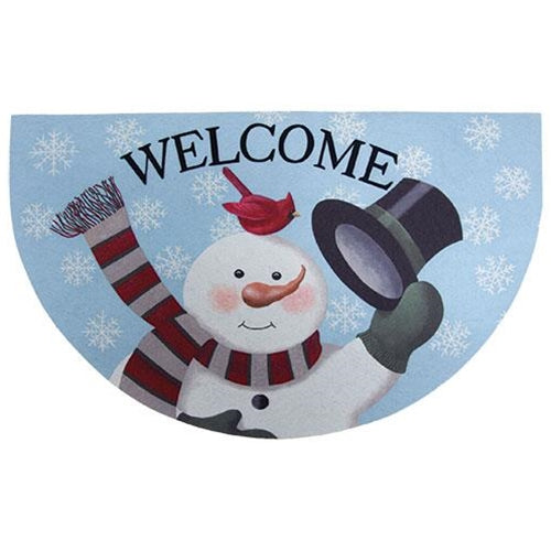 Snowman 2 Christmas Front Door Mat I Welcome Mat I Christmas I Holiday –  inDesign