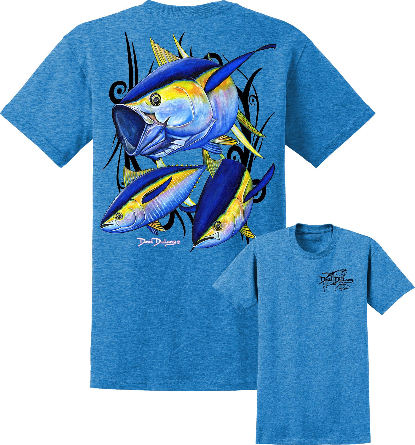 Men's Yellowfin Tuna Short Sleeve Cotton T-Shirt | Dunleavyapparel