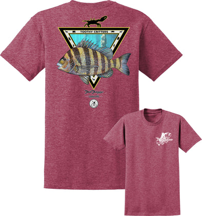 Men's Flounder Short Sleeve Cotton T-Shirt