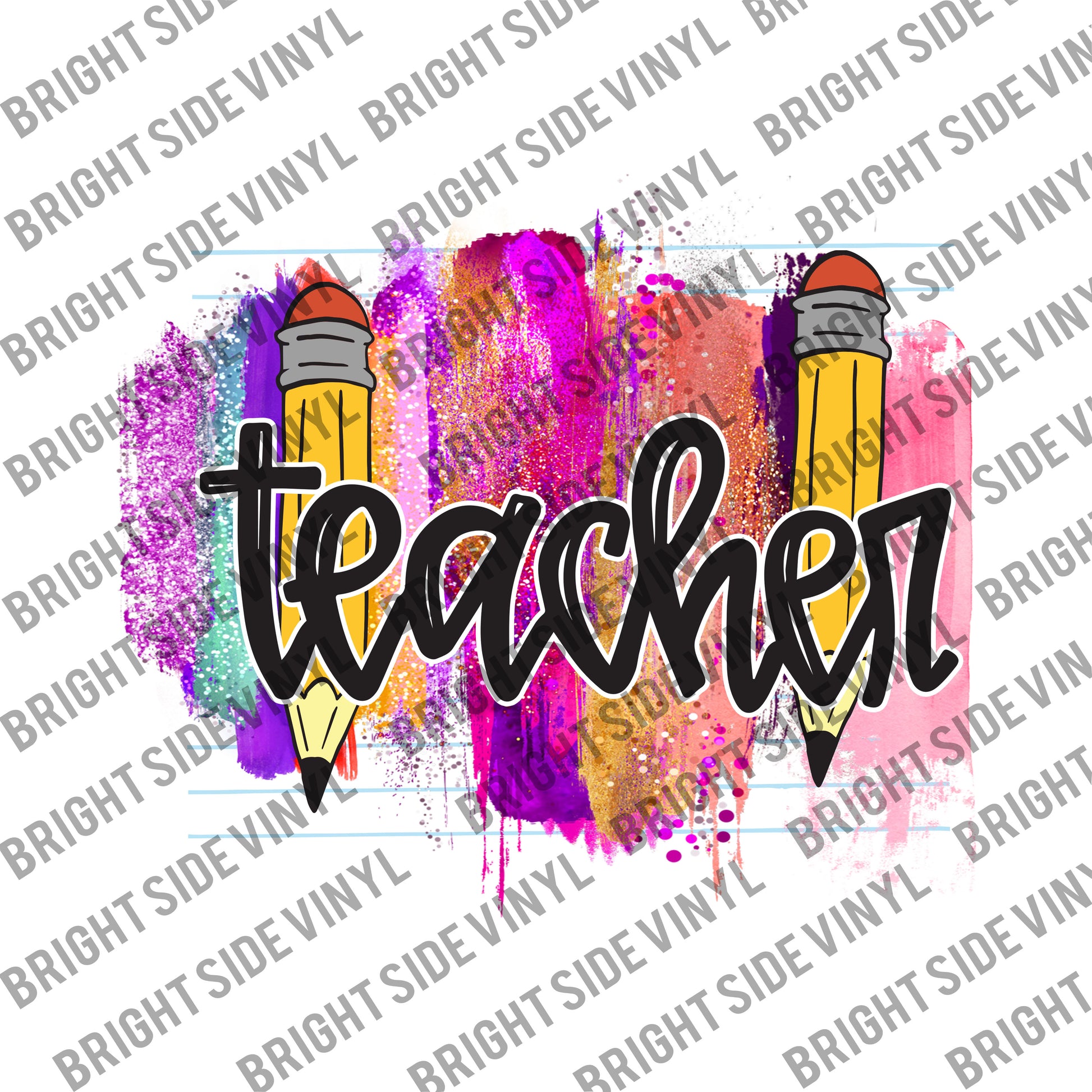 Teacher Sparkles (Sublimation Transfer) – Bright Side Vinyl