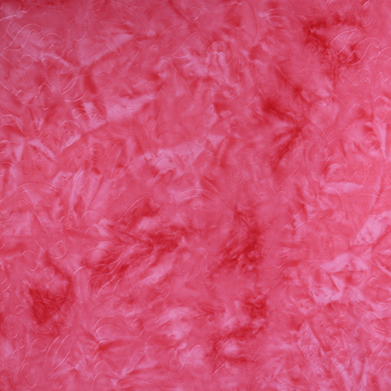55" Pink Tie-Dyed Polyester/Spandex Knit Jacquard Fabric by the Yard