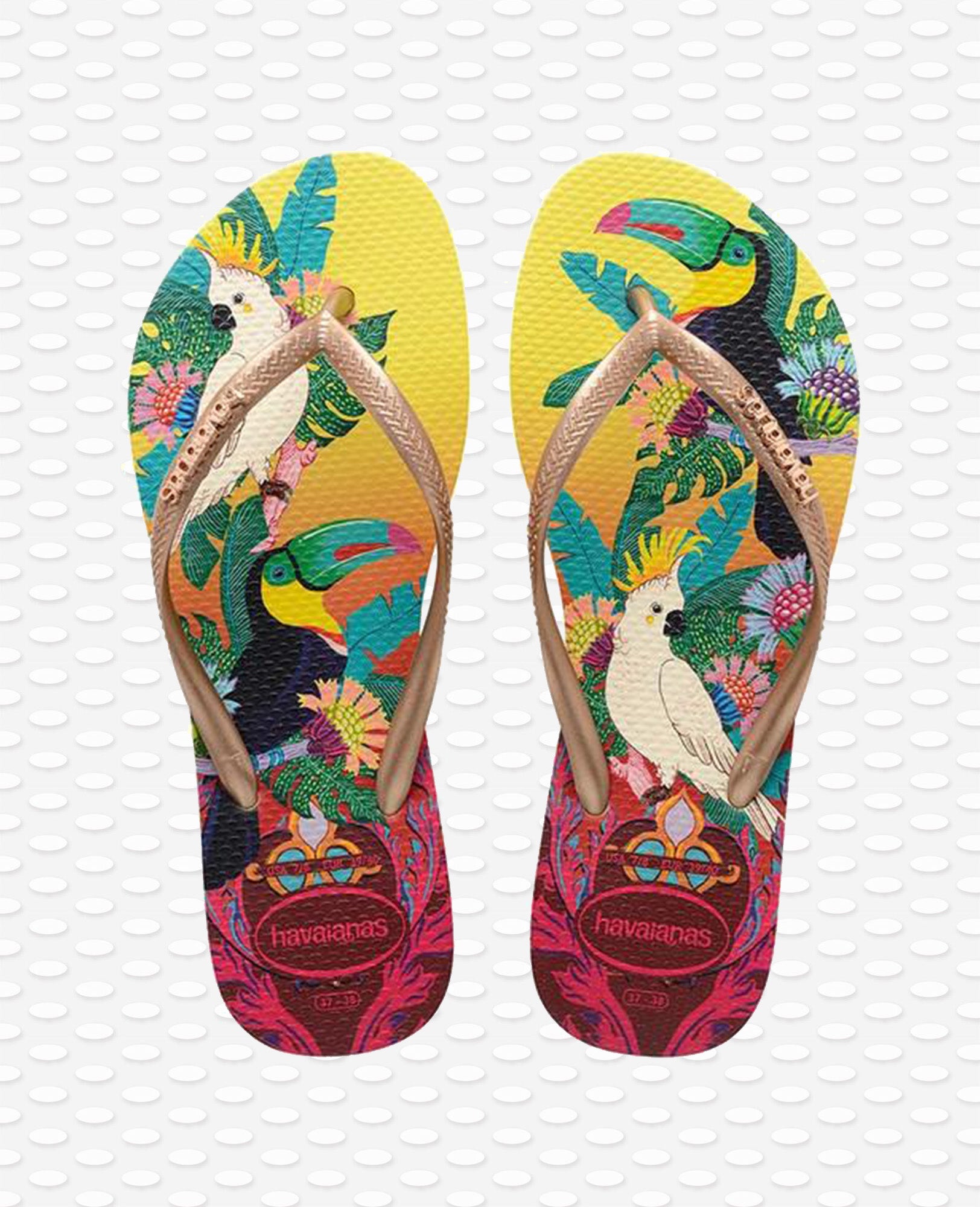 HAVAIANAS SLIM TROPICAL LEMON YELLOW 