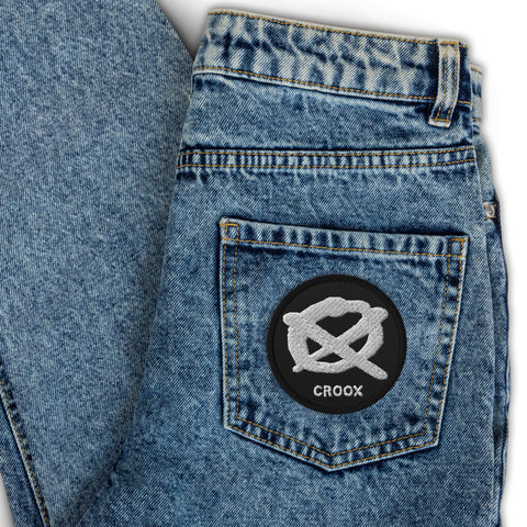 Croox Cross Embroidered Patch | Custom Patches for Jeans | Croox Clothing Co.