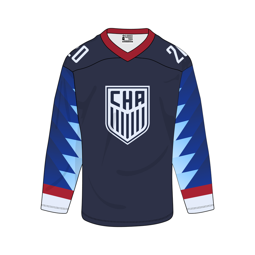 USA Hockey Jersey Design Template (Vector)