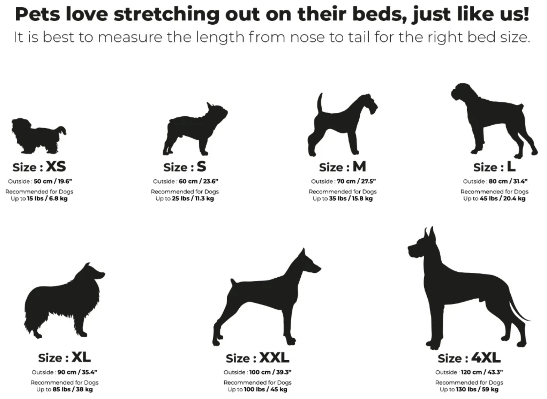 Lands End Dog Bed Size Chart