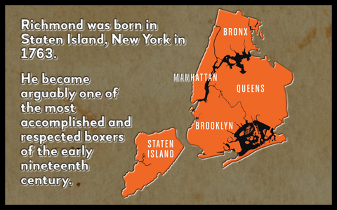 Graphic about Bill Richmond and staten Island