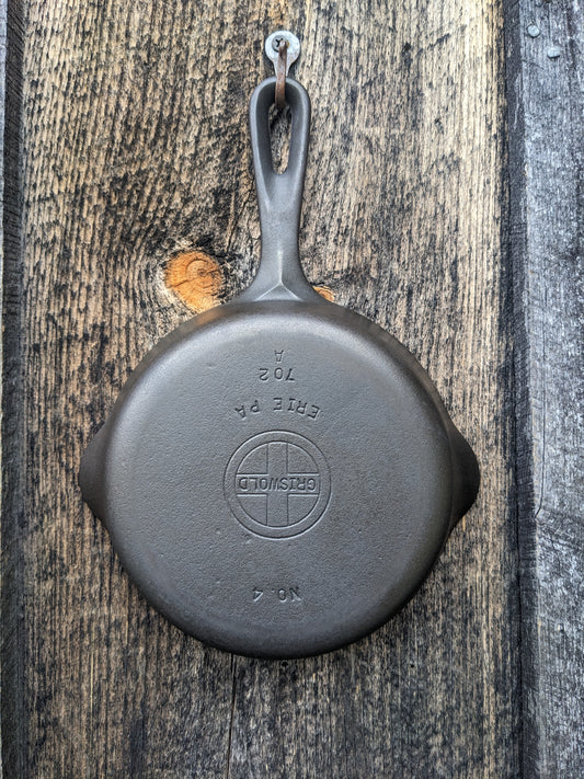 Antique Griswold #8 Slant Erie Cast Iron Skillet 704 A – The Forge