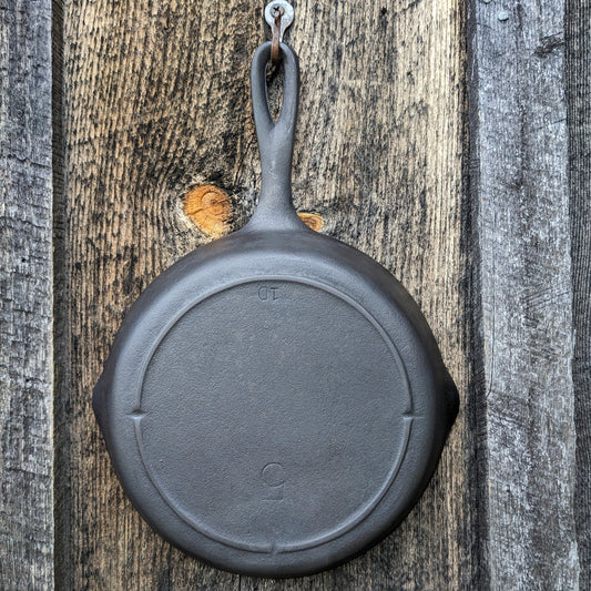 vintage Lodge #12 cast iron skillet 3 notch SK D made in U.S.A.