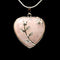 Rose Quartz Heart & Leaf Design Pendant With Chain