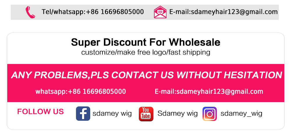 Sdamey Glueless Curly Human Hair Wigs 4x4 / 5x5 Lace Closure Deep Curly Wig