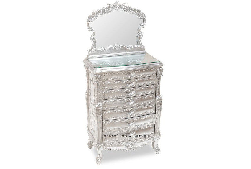 silver jewelry chest