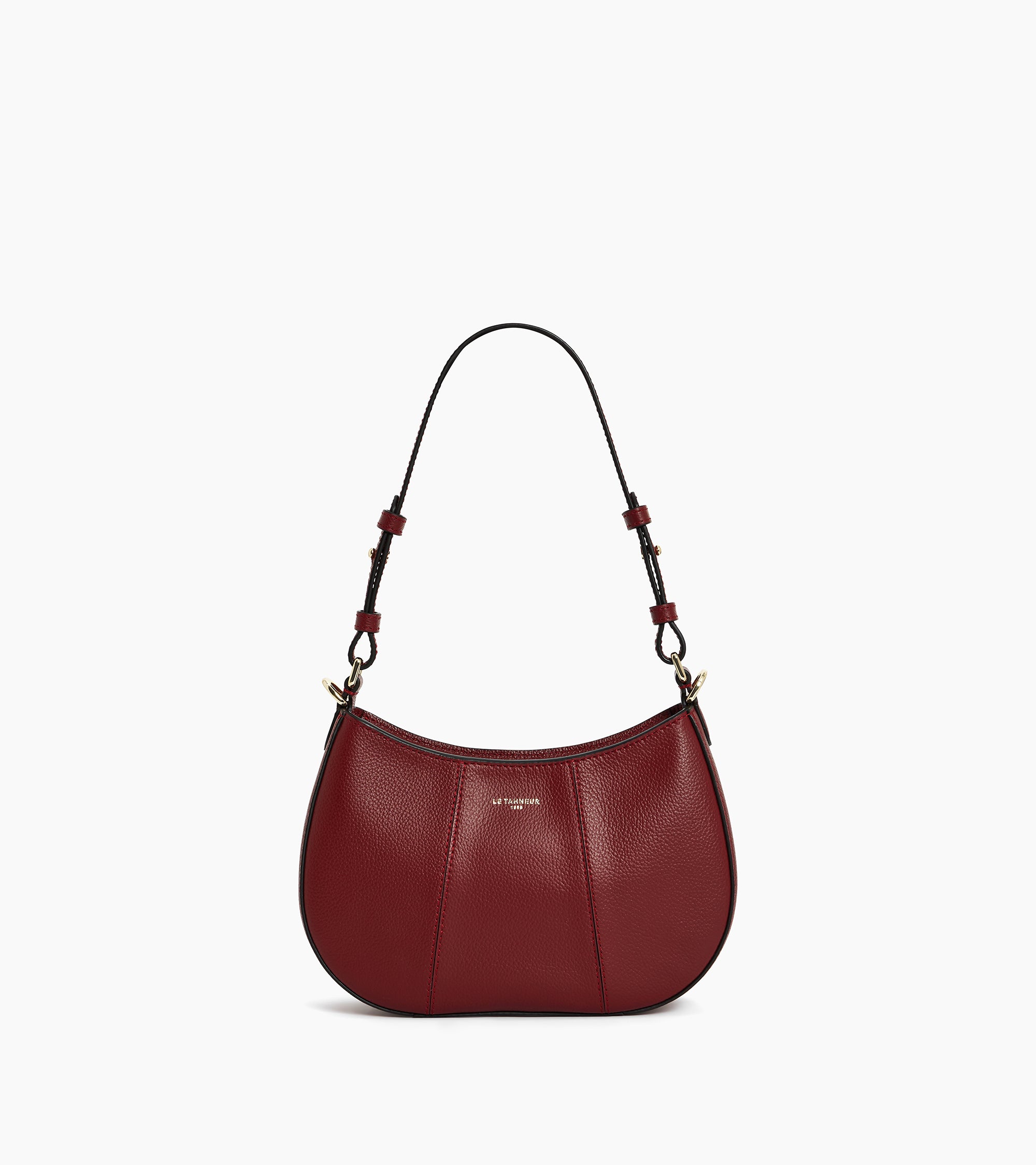 Pia card holder with detachable shoulder strap in smooth leather