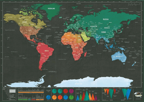 Carte Du Monde à Gratter La Meilleure Carte Du Monde