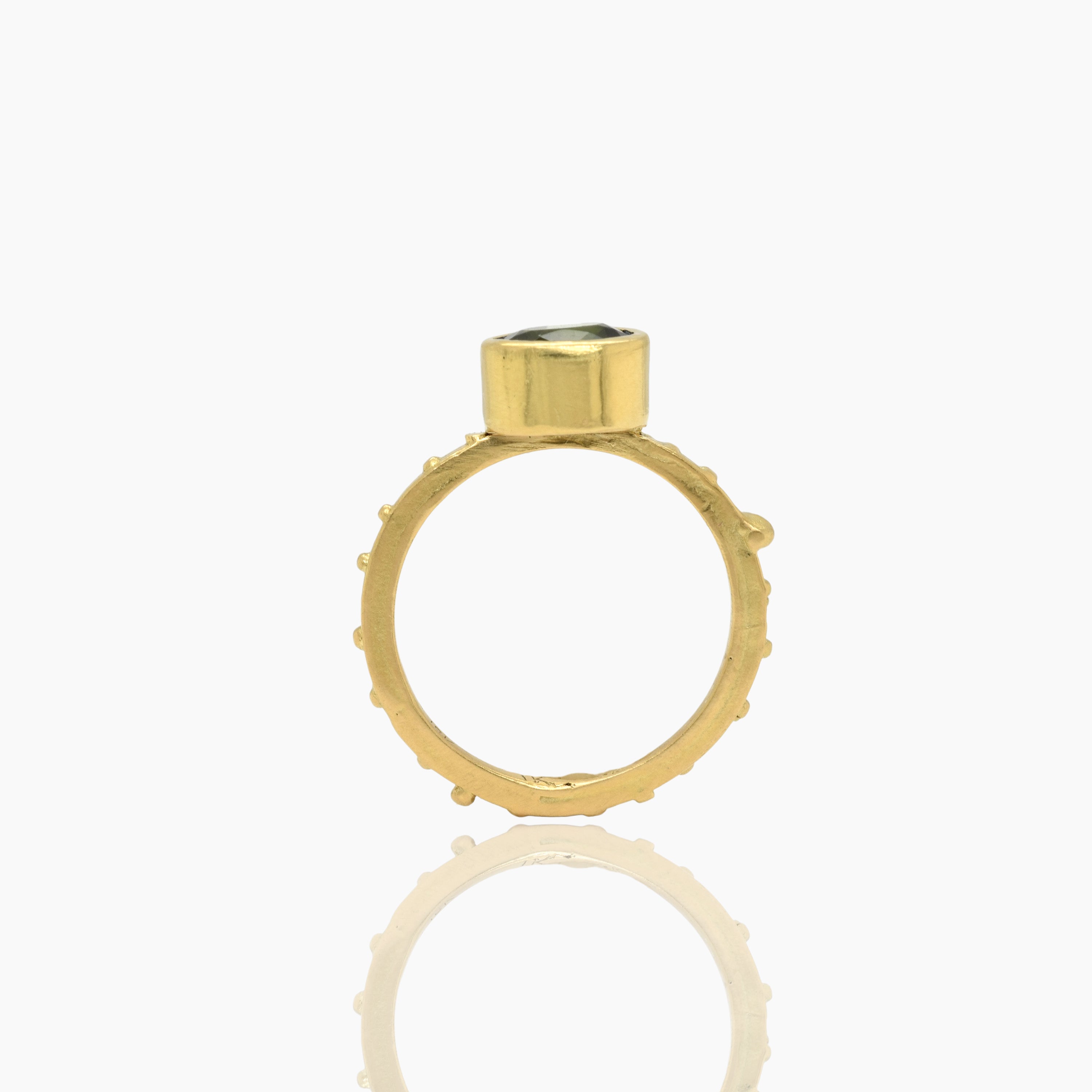 Green Tourmaline 18K Gold Ring