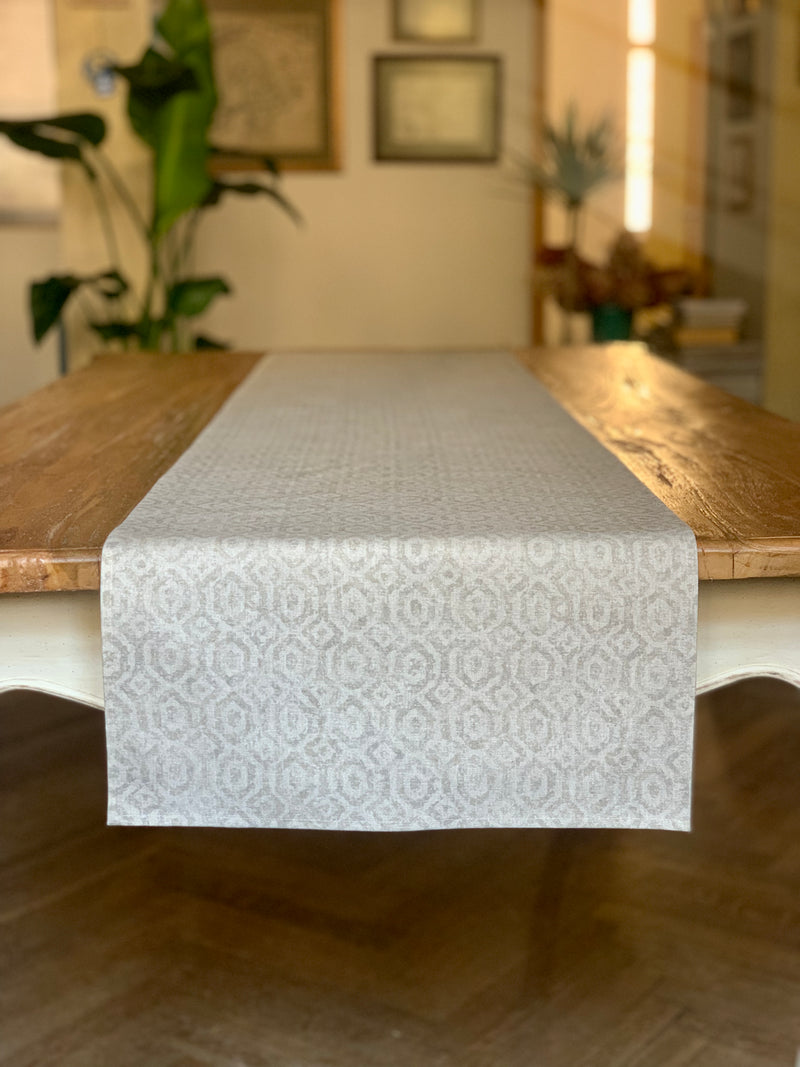 Table Runner, 100% Organic Cotton, Printed | Helga