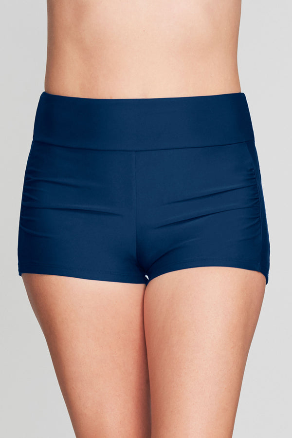 Navy Boy Short Swim Bottom