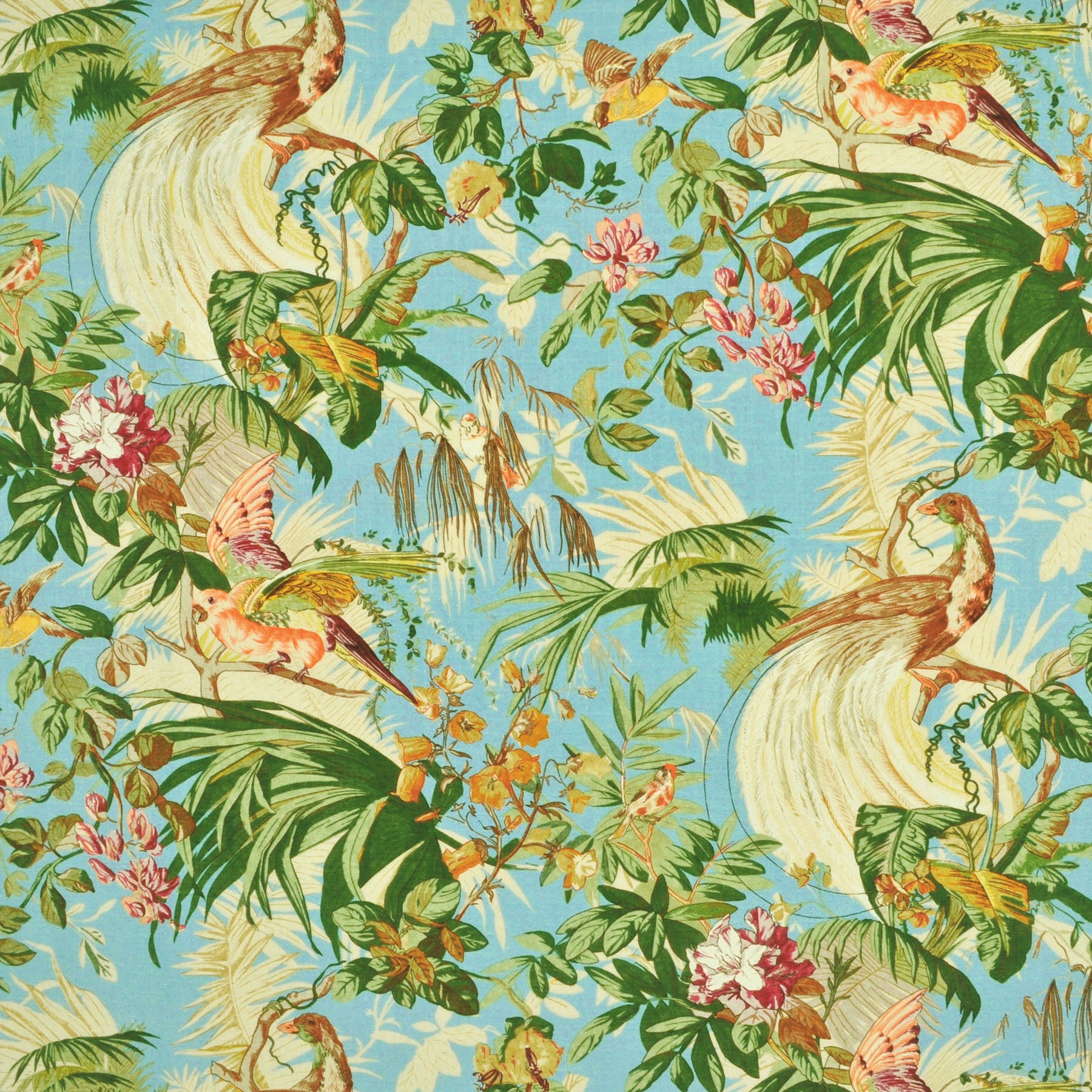Sanctuary Floral CL Aqua Drapery Upholstery Fabric by Ralph Lauren –  OverStock Fabrics