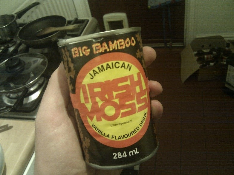 Irish moss drink in a can