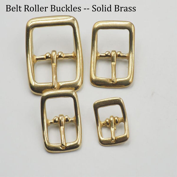 Solid Brass Belt Roller Buckles for Belt Bags Hardware Accessories DIY –  SnapS Tools