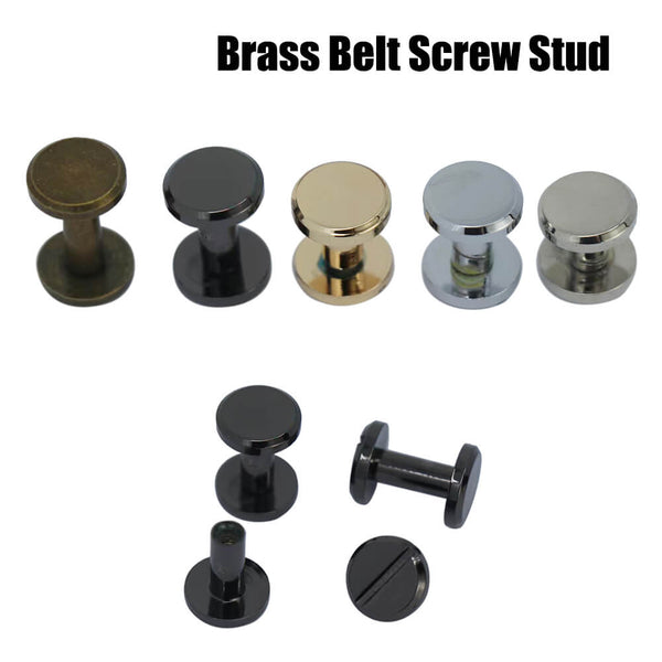 Brass Rivets and Studs for Handbags/screwed Studs/ Button Leatherworking  Screws Belt Stud 10 Sets A Pack Pick Size 