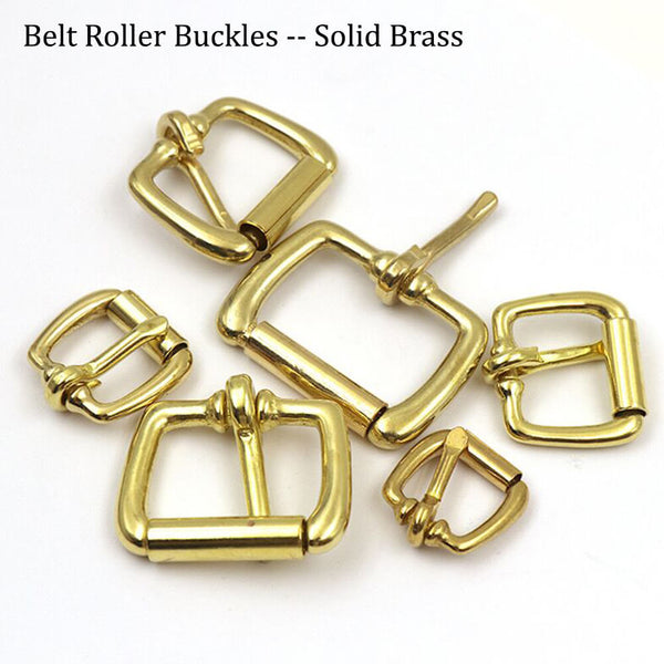 Solid Brass Belt Roller Buckles for Belt Bags Hardware Accessories DIY –  SnapS Tools