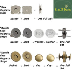 10 Sets Screw Jeans Buttons, SnapS Tools