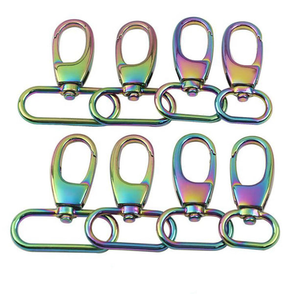 25mm (1inch) Swivel Clasps / Lobster Hook Clasp Rainbow Finish Set of –  R.j.A.f. MAKES