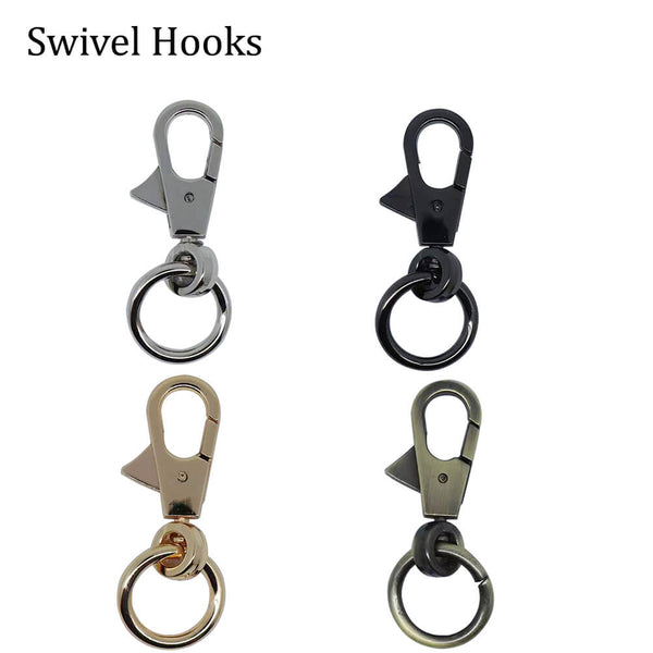 Swivel Snap Hooks, Lucky Goddness 20pcs Metal Heavy Duty Square Eye Clasp  Buckle Trigger Clip Multipurpose- Best for Spring Pet Buckle, Key Chain for  Linking Do…