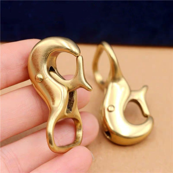 COTOWIN Pack of 10 Antique Brass Lobster Clasps Oval Swivel Trigger Clips  Hooks Clips Snap for Straps Bags Belting Leathercraft : : Home &  Kitchen