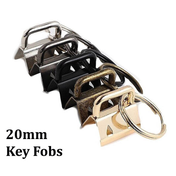 Key Fob Hardware / Bag Strap Ends with Split Rings (10-Pack) - KAMsnaps®