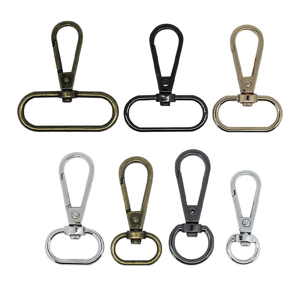 6Pcs/10Pcs Swivel Eye Bolt Snap Hooks Double Ended Bolt Snap Hook Metal  Swivel Clips for Keychain, Linking Dog Leash Collar