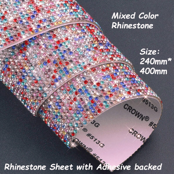 Stretchable Rhinestone Fabric Stretch Rhinestone Mesh for Decorations –  SnapS Tools