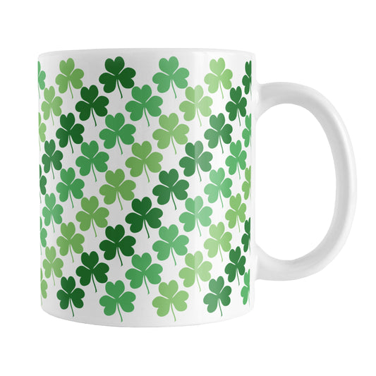 Lucky Clover Pattern Teal and Green Travel Mug – Amy's Coffee Mugs