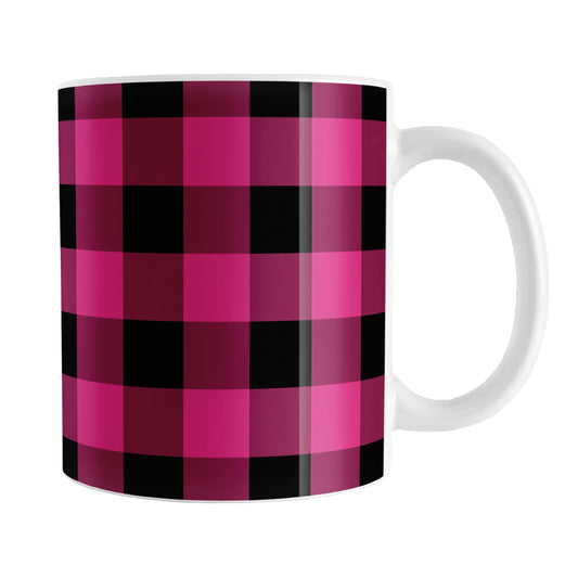 Personalized Black and White Buffalo Plaid Tumbler Cup – Amy's Coffee Mugs