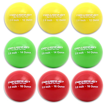 Powernet Weighted Softballs, 8 Different Weights Included
