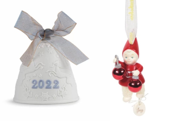 Porcelain Christmas Ornaments From Lladro & Snowbabies