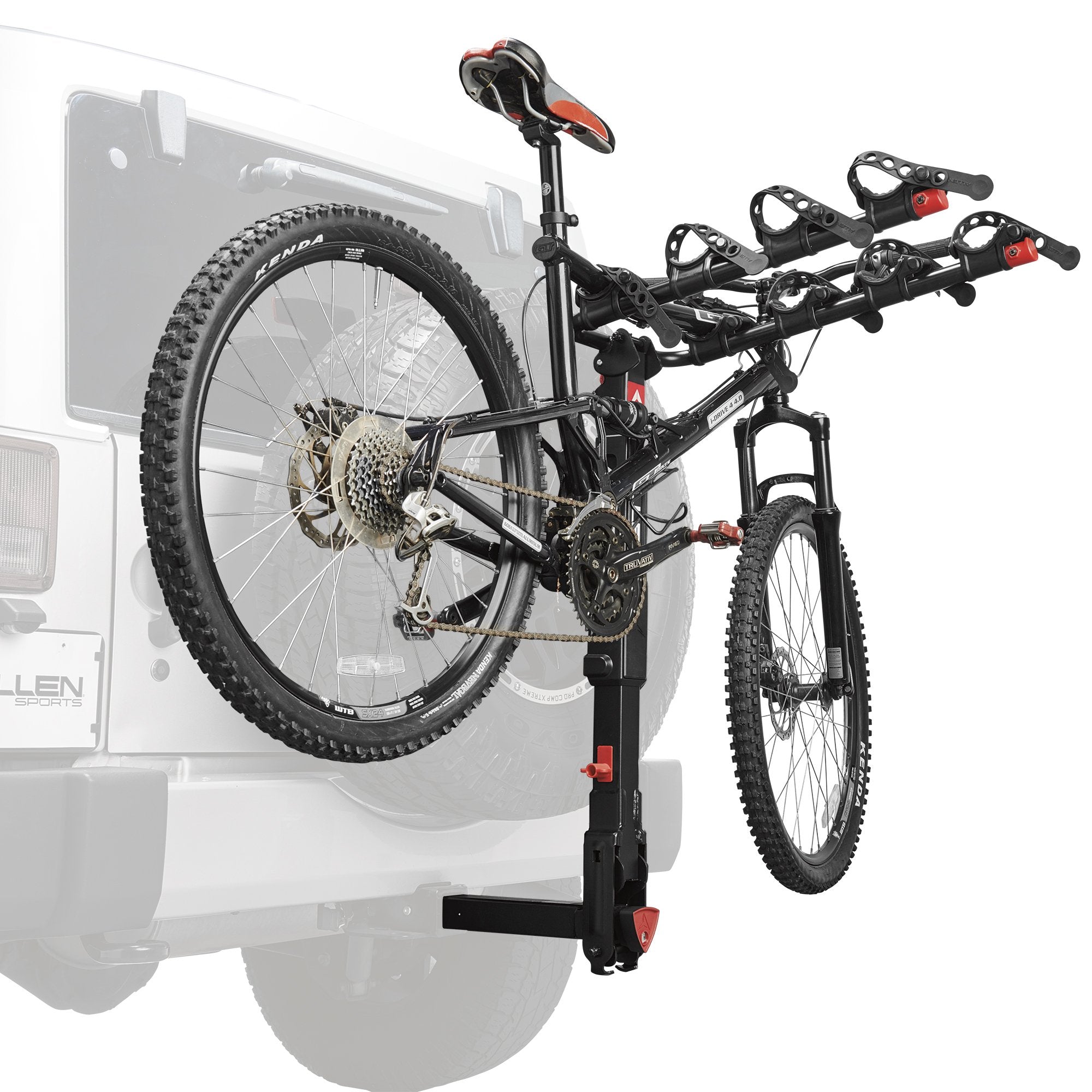 Premier Locking Hitch Bike Rack For Spare Tire Vehicles Allen Sports Usa Allenbike 9873