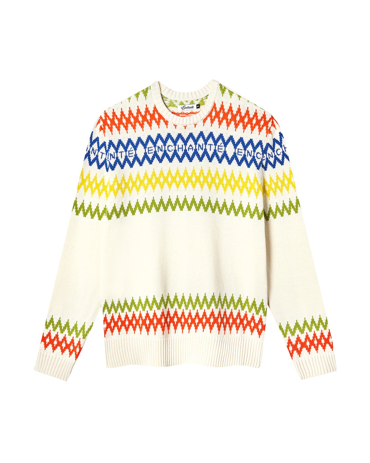 Fair Isle Stripe Sweater | Creme