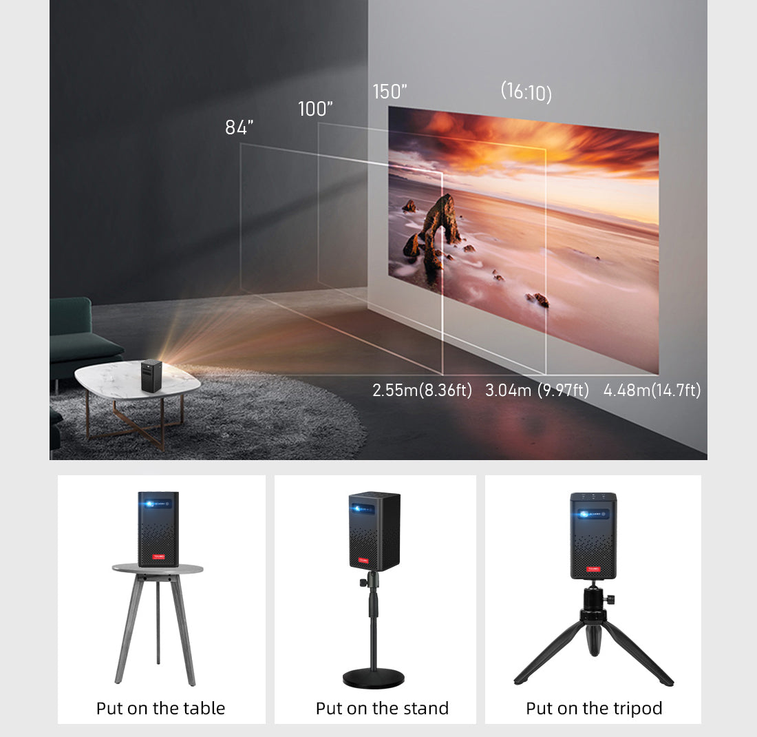 Toumei C900 Portable Smart Mini Projector Details 12