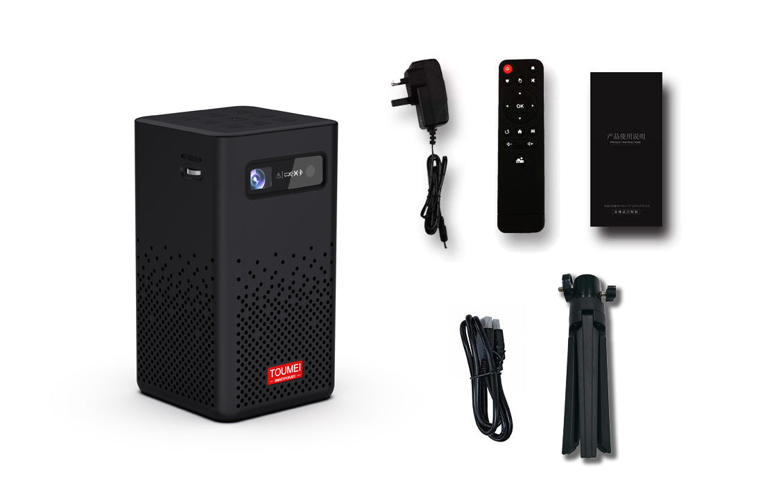 Toumei C900 Portable Smart Mini Projector Package