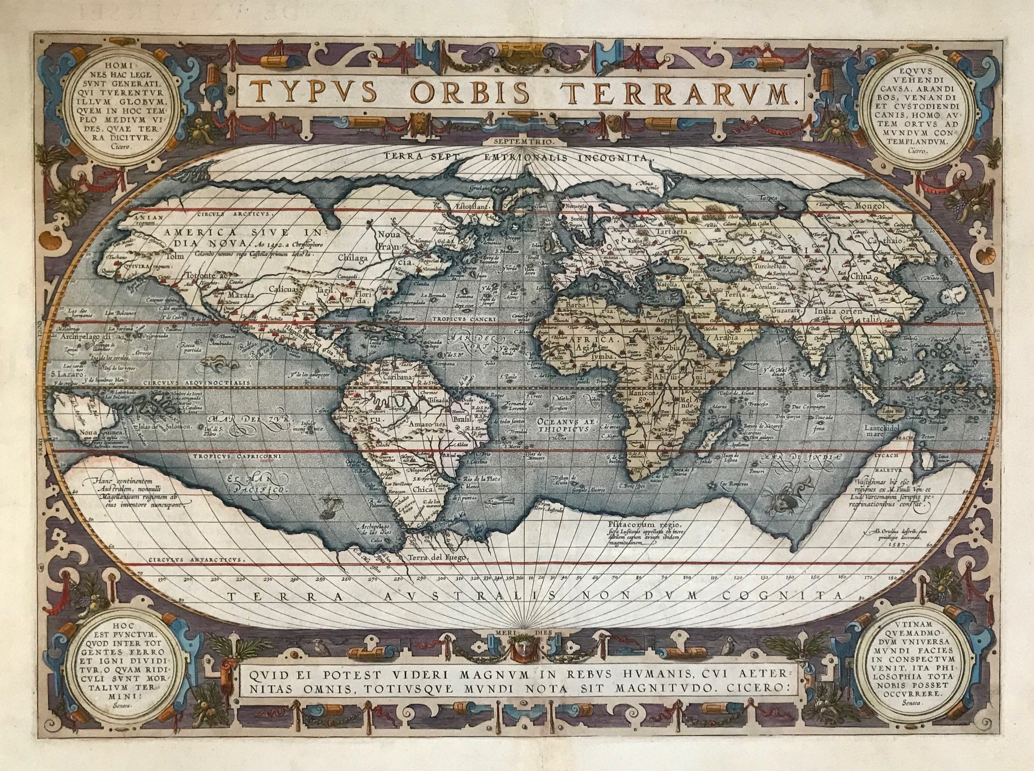 ortelius evrop map