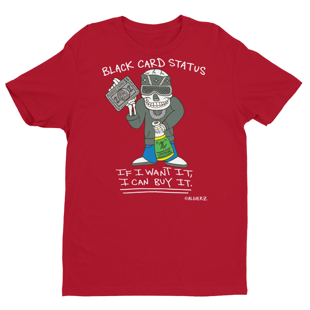 Black Card Status (red) T-Shirt