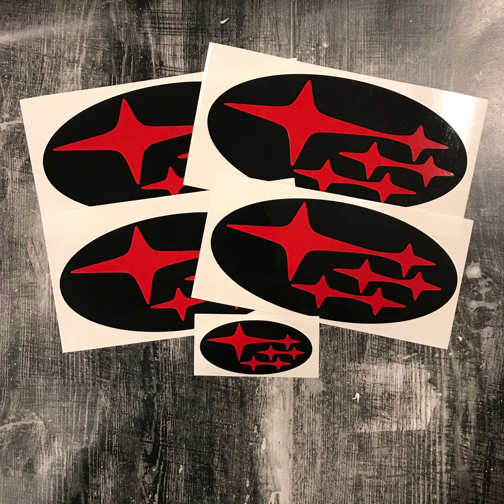 subaru stars overlay set emblem overlays