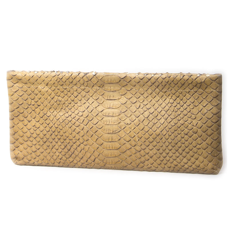 mydely, Bags, Crocodile Embossed Leather Clutch Bag