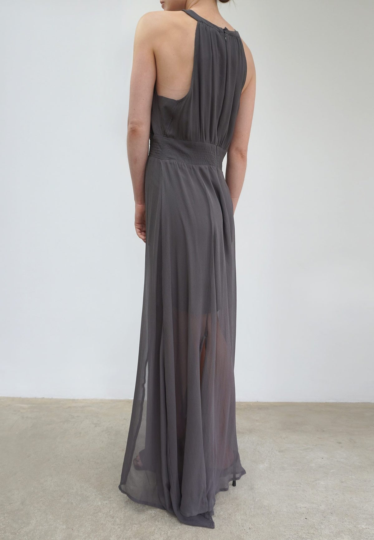 RELIGION Sign Grey Maxi Dress