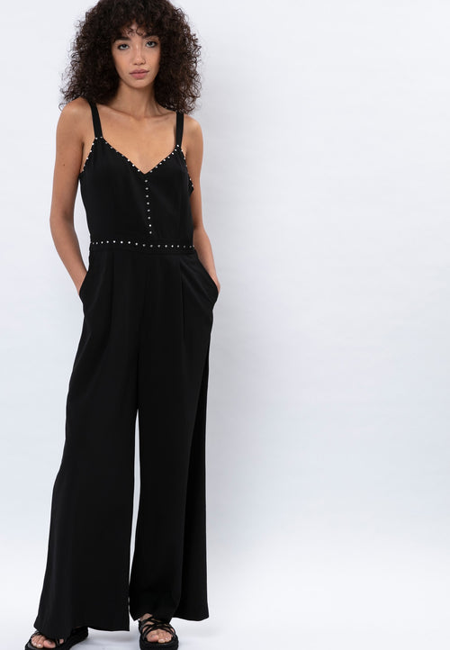 RELIGION Moissanite Black Jumpsuit